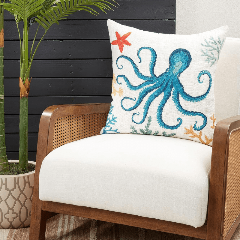 Cojín Bordado Pulpo - Image 3