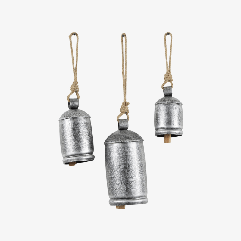Set 3 Campanas Plateadas