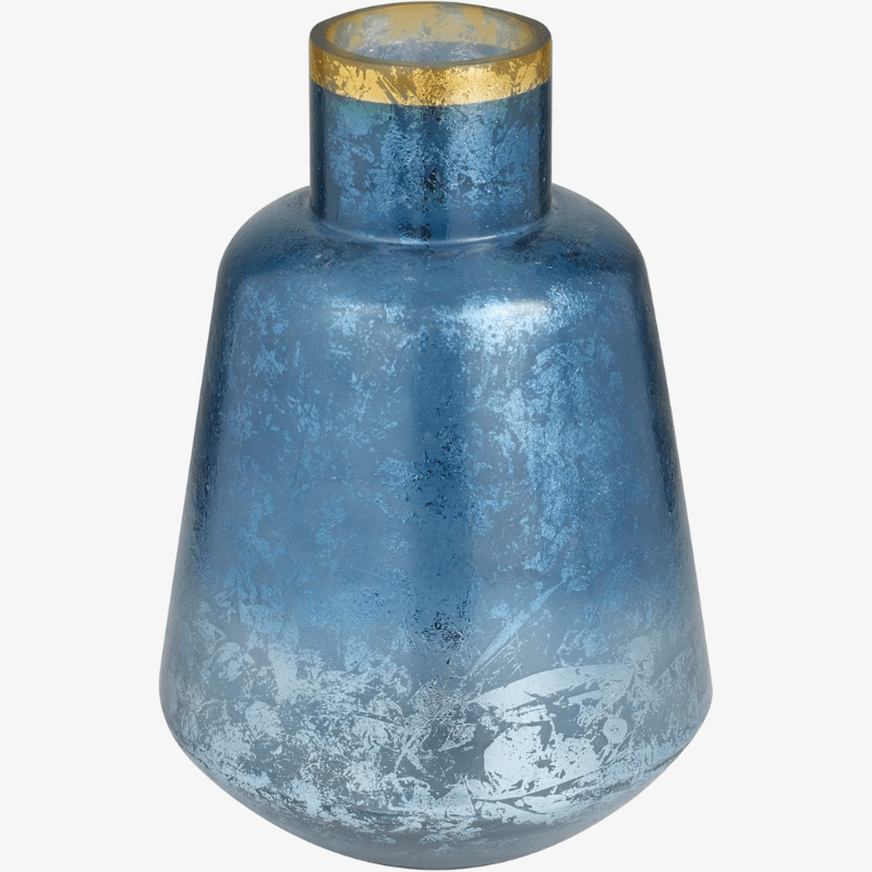 Jarrón de Vidrio Azul - Image 2