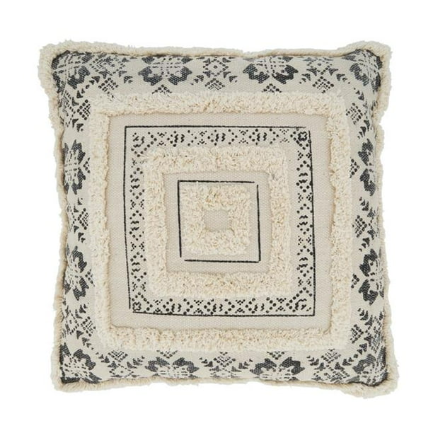 Cojín Estampado Negro