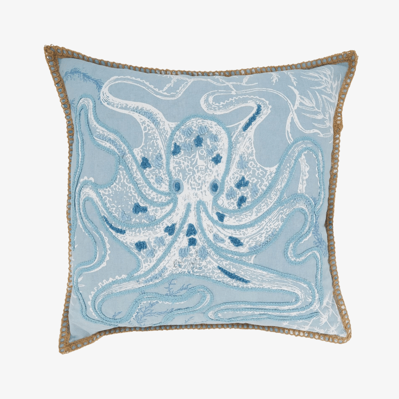 Cojín Pulpo Bordado