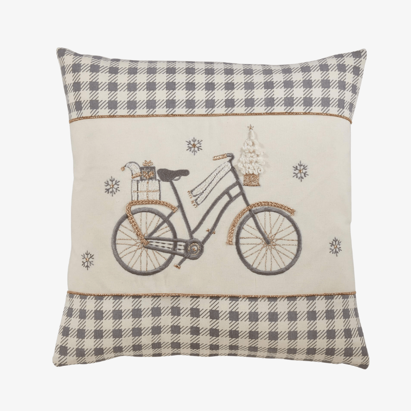 Cojín Navideño Bicicleta