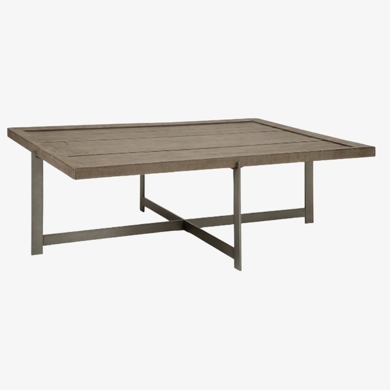 Mesa de centro gris Krystanza