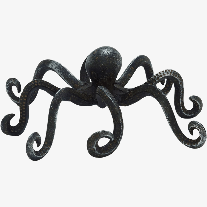 Escultura pulpo de metal