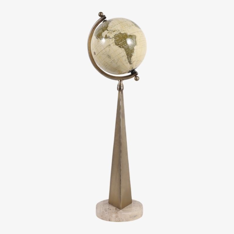 Globo terraqueo bronce