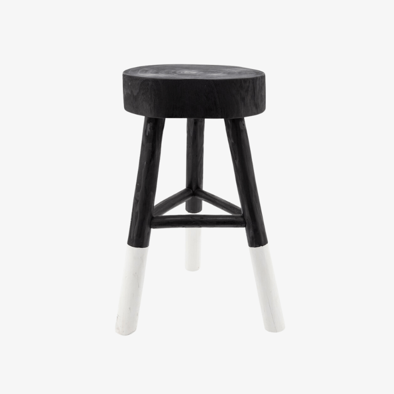 Taburete Negro-blanco