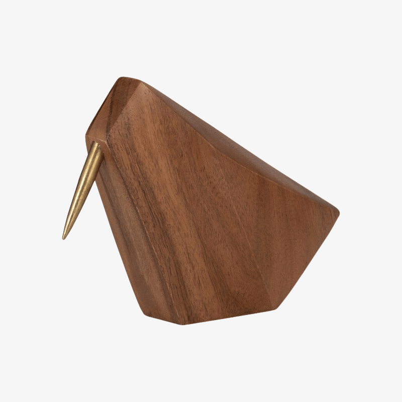 Pájaro de madera decorativo