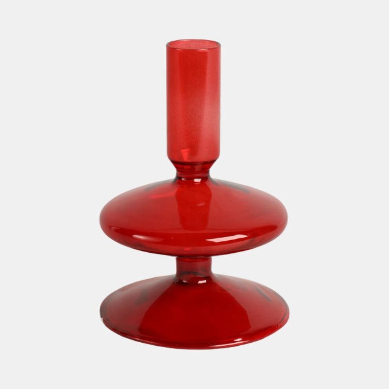 Porta velas Vintage Rojo 5"