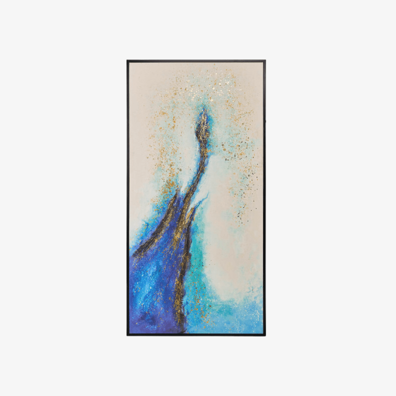 Cuadro abstracto azul