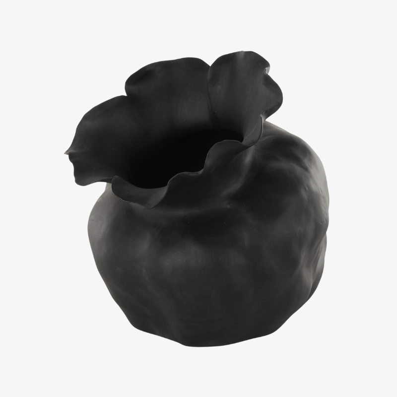 Jarrón Negro Flor