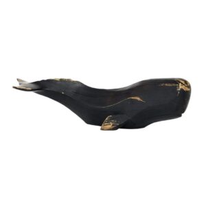 Escultura ballena negra