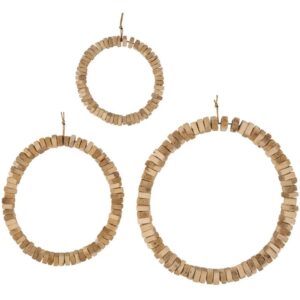 Set 3 circulos de madera